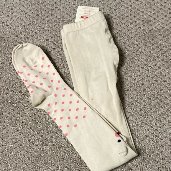 Cream and Pink Kawaii Animal Face Knee-High Socks - Picture 3 of 5